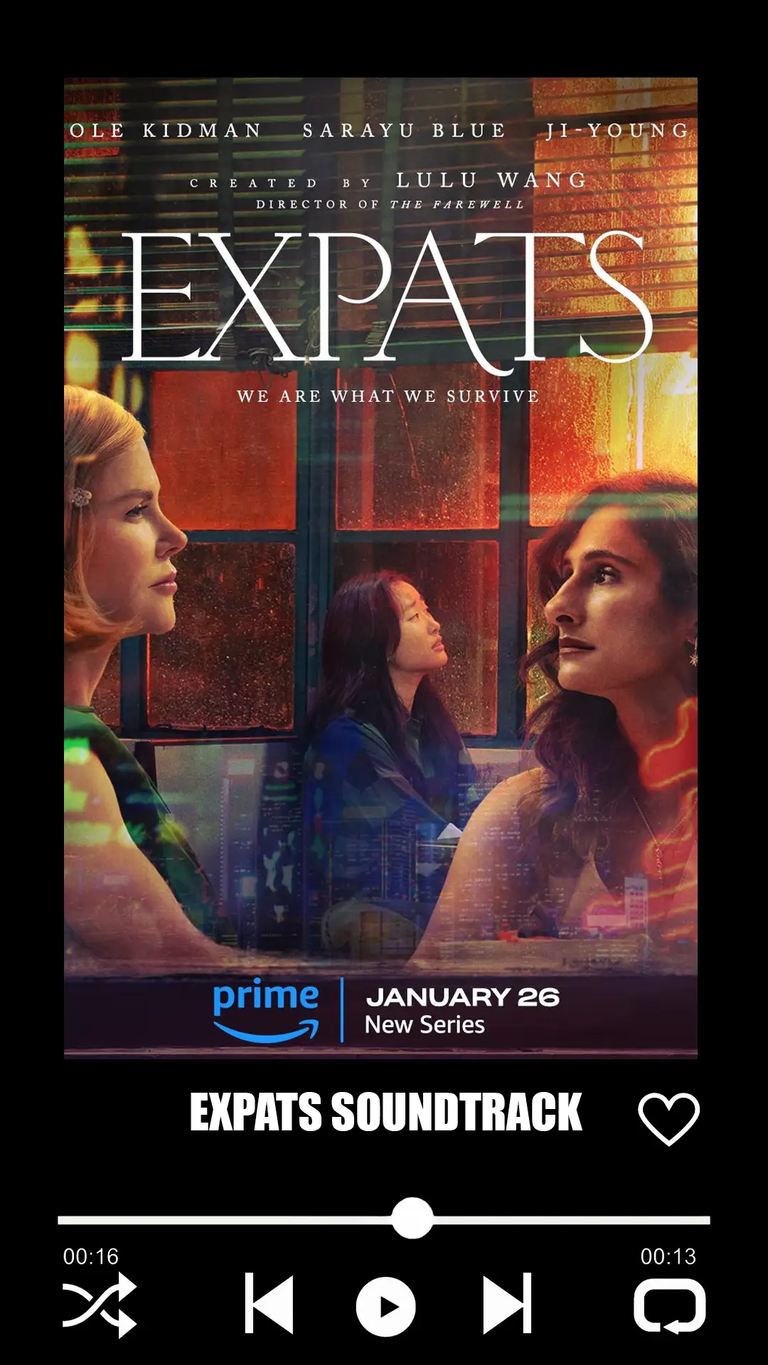 Expats Soundtrack (Season 1). Music List From The Serie