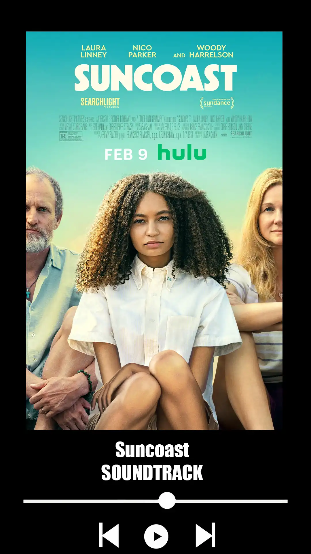 Suncoast Soundtrack (2024). Music List From The Hulu Movie